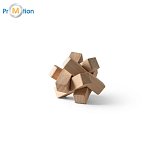 NIVEK. Bambusové puzzle Natural s potiskem loga