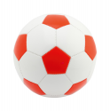 futbalová lopta s reklamnou tlačou loga, červená