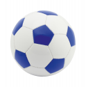 futbalová lopta s reklamnou tlačou loga, modrá