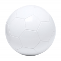 futbalová lopta s reklamnou tlačou loga, biela
