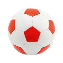 fotbalový míč s reklamní tiskem loga, červená