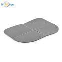 Folding seat cushion, seat cushion, gray, logo print