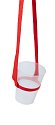 lanyard with bottle holder / cup red