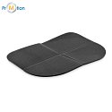 Folding seat cushion, seat cushion, black, logo print