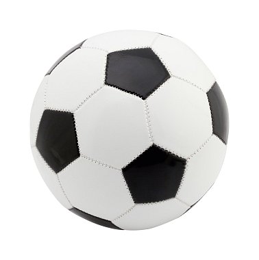 fotbalový míč s reklamní tiskem loga, černá
