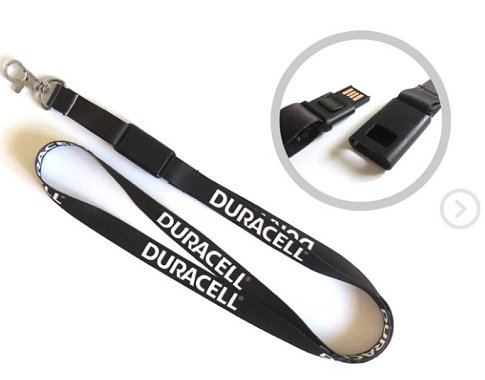reklamná šnúrka s usb kľúčom s tlačou loga