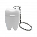 tooth shape pendant with dental floss print logo