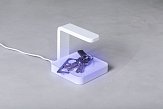 uv sterilization lamp with logo printing and wireless charger