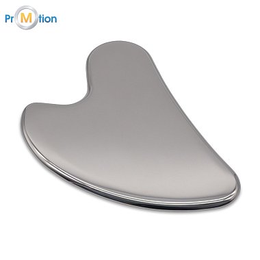 GUA SHA GLOW masážny kameň, strieborná s laserom loga