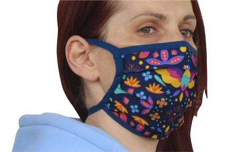 face mask / mask with full-area printing