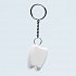 tooth shape pendant with dental floss print logo